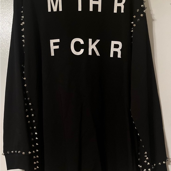 AKIRA Black Graphic Long Sleeve Top - Picture 1 of 3